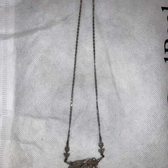 Antique Sterling Silver Coral Cherry Necklace - Picture 2 of 8